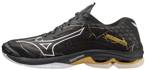 Mizuno Wave Lightning Z7 Volleyballschuh Unisex Schwarz Orange 45 EU