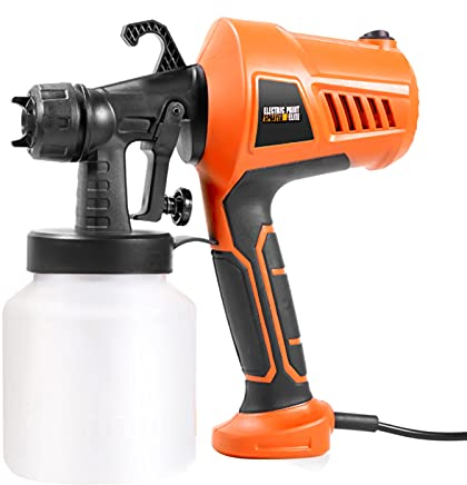 HUIOP Pulverizador de Pintura de 500W, Pistola pulverizadora eléctrica portátil, Herramienta de pulverización de Pintura con aerógrafo Desmontable con Capacidad de 800ml, 230V