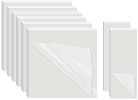 AiTodos® 400 Blatt Klare Haftnotizen [75 * 75-300 Blatt, 75 * 25-100 Blatt] Transparente Notizen, Wasserfeste Durchsichtige Notizzettel, Wiederaufklebbare Notizen für Zuhause/Büro/Schule