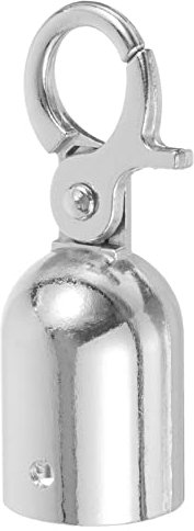 OSALADI Butée De Fin De Corde Post-File Dattente De Pont Butée D'extrémité De Corde en Métal Mousqueton D'extrémité De Corde Longes Acier Inoxydable Pendentif Bracelet