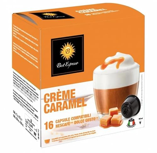 x48 Café Crème Caramel Capsules Compatibles avec Dolce Gusto®