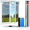 Folindo Fensterfolie Sonnenschutz - 200x76cm - 50% Silber Verspiegelung/Spiegelfolie Fenster Sichtschutz - Hitzeschutzfolie Fenster - Sonnenschutzfolie Fenster außen - inkl. Rakel & Folienmesser
