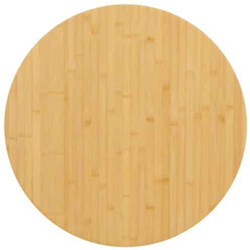 vidaXL Tischplatte Ø80x2,5 cm Bambus