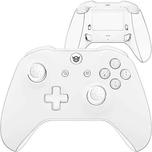 HEXGAMING BLADE Wireless Controller for Xbox Series X & S, for Xbox One, and for Windows 7/8/10-2 Remappable Back Buttons - Triggers Stop - Interchangeable Thumbsticks - White Labeled