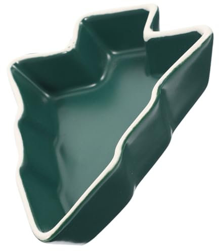 Kichvoe Vassoio Da Portata Per Albero Di Natale Piatti Da Portata Natalizi In Ceramica Per Albero Di Natale Snack Vassoio Per Antipasti Piatto Da Dessert Piatto In Porcellana Per Gioielli