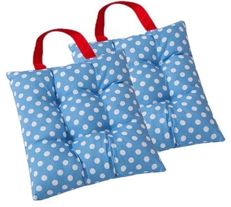 Shuiltad Kinderstuhl-Sitzkissen für Esstisch, gepunktet, Möbel-Bodenkissen, 25 cm, 2 Stück