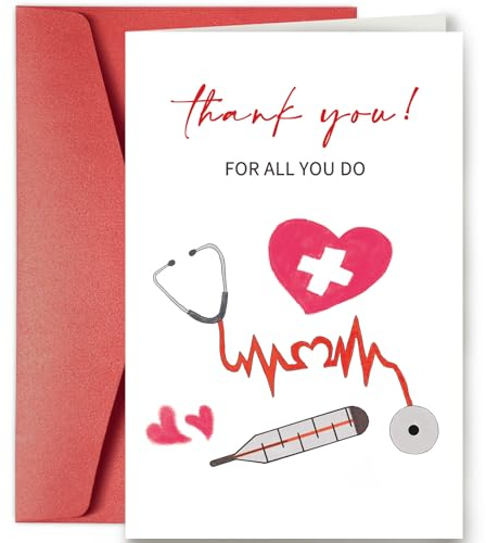 SuperShunhu Dankeskarte für Ärzte, Krankenschwestern - Doctor Appreciation Thank You Greeting Card
