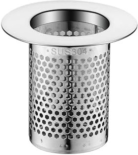1 Pièce Attrape Cheveux Douche, Filtre Cheveux Douche, Drain en Acier Inoxydable Attrape Cheveux, Acier Inoxydable Filtre Lavaboe pour Cuisines, Salles de Bains, Balcons