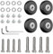 Pizsieat 4 Stück Kofferrollen Ersatzrollen Koffer Rollen Ersatz 40 x 18mm Gummi Gepäck Ersatzräder Gepäckkoffer Räder Ersatz Wheels mit Kugellager Ersatzteile Reparatur Set für Trolley Koffer Gepäck