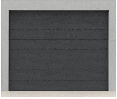 HORI Sektionaltor Komplettset - Gedämmtes Garagentor 40 mm - Inkl. Antrieb, Zarge & Handsender - Modernes & Platzsparendes Garagentor - Anthrazit Ral7016 - Größe 2750 mm x 2000 mm