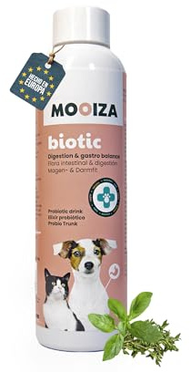 Probiotika für Hunde & Katzen Biotic Pro mit fermentierten Kräutern - Unterstützt Darmflora + Verdauung & Immunsystem - Natürliches Elixier - 150ml | MOOIZA