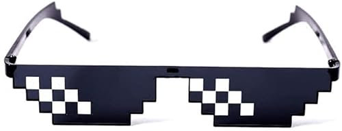 Sonnenbrille mit Pixel-Mosaik-Brille, Partybrille, Mlg-Schattierungen, attraktiv und modisch