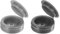 Sourcing Map 100pcs 4mm Plastic Hinged Screw Cover Caps, Fold Snap Covers for Covering Head (Dark Grey and Grey)