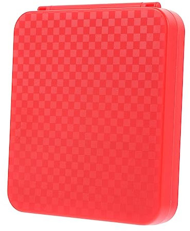 CIYODO Game Card Numbers Card Storage Case Storage Bins Game Card Storage Holder Game Storage Case Game Case Protective Holder Game Holder Game Card Case Abs Red