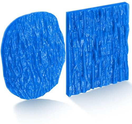 Humyoun Betonstempelmatten-Set, dekorative Betonstempel, Formen, Betonstempel, Werkzeuge, Steintextur-Stempel-Set, Beton, Zement, Arbeitsplatte, DIY-Projekte, 2 Stück