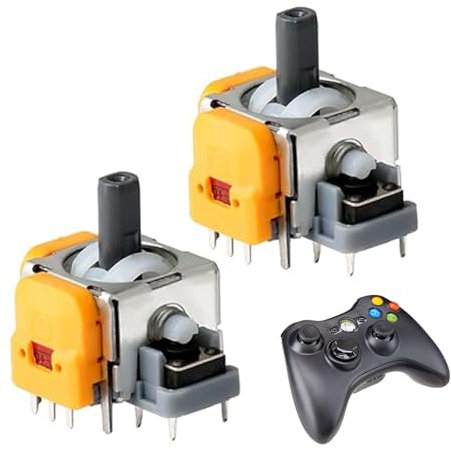 Analog 3D Joysticks Ersatz für PS5 Controller 2 Stück,Hall-Effekt Analog-Sensor Potentiometer, Joystick Analogen Ersatz, ANTI Stickdrift für Controller/FTW Gaming