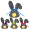 BOFUNX 12pcs Regalo di Pasqua, Mini Portauova Pasquale in Feltro Porta Uovo di Pasqua Decorazione Tasche Uova Coniglietto Decorazioni Pasquali Fai da Te per Bambini Adulti Festa