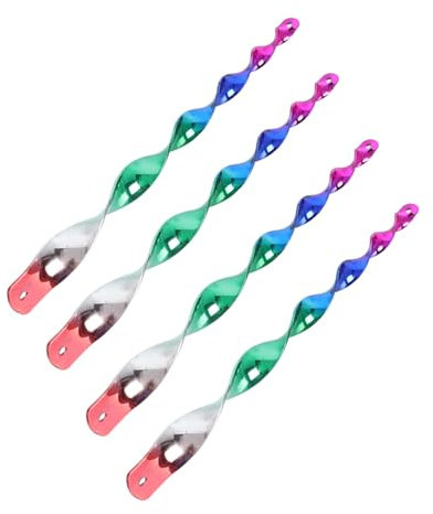 Kisangel Spiralschreckensstangen Für Garten Winddrehende Vogelabweisende Stäbe Zur Effektiven Vogelabwehr Balkon Und Garten Glänzendes Design