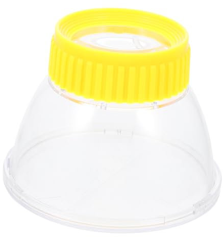 ibasenice Kasten Beobachtungsbox für Insekten Zuschauer Fänger Hingucker für Bettspray für kinderspielzeug Ladybug vergrößernder Betrachter Fangset Yellow