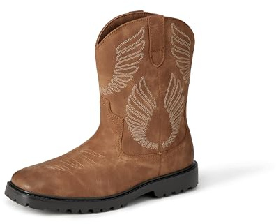 Amazon Essentials Herren Western-Cowboystiefel Mit Eckiger Zehenpartie | Freizeitstiefel