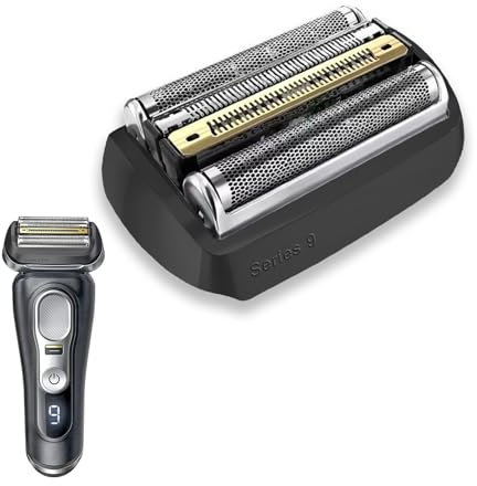 Ersatzscherkopf für Elektrorasierer Serie 9 92B - Kompatibel mit allen Bra*n Series 9 Elektrorasierersatzköpfen (92B-Schwarz)