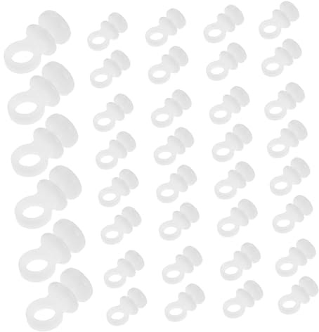 AKOOSY 500 Piezas Clips y Rodillos para Riel de Cortina de Plástico Compatibles con Motors Ganchos para Cortinas de Camión y Barco Deslizadores Silenciosos y Resistentes para Rieles de