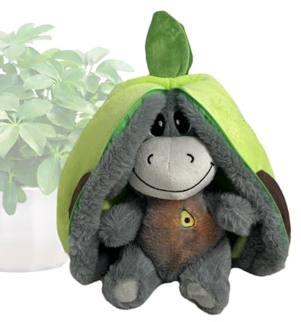 Atmender Esel | Atmender Plüsch - Realistische Atembewegungen,Licht Und Musik,Einschlafhilfen Spielzeuge,Musik-Frühpädagogik-Puppen-Plüschkissen Für Kinder