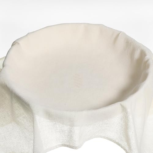 5 Stück Passiertuch Wiederverwendbar, 60 X 60cm Leinentuch Mulltuch Küche für Die Herstellung Von Käse, Saft, Tee, Nussmilch, Suppe, Joghurt, Tofu