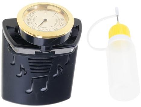 Acoustic Guitars Instrument Humidifier with 10ml Bottle Hygrometer Sponge Design Prevents Wood Cracking and Shrinkings Analog Hygrometer Guitar Humidifier