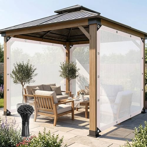 Filet d'Ombrage 50% Sunblock Voile d'Ombrage Blanc Protection UV et Solaire 2x4.0m 3x4.0m 4x8m 8x10m Toile Pergola pour Jardinage Serre Potager Extérieur Protection(4.0x5.0 m)