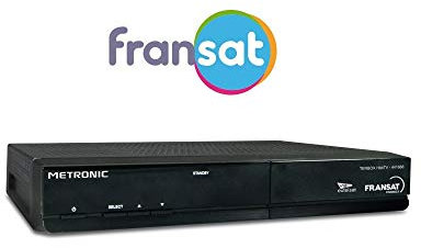 Metronic Terminal Fransat HBBTV HD Récepteur Satellite Noir