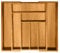 Bambusi Utensil Drawer Organizer Bamboo Silverware Organizer Expandable Kitchen Drawer Organizer Cutlery Tray