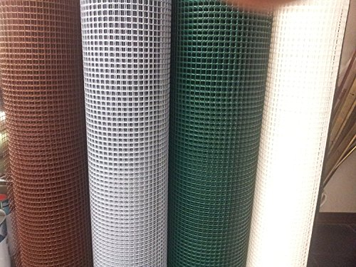 Rete per balconi,Rete in plastica per balconi e recinzioni.Rete rinforzata sui lati lunghi. Altezza rotolo 1 mt lunghezza 25 metri.Colore Marrone.