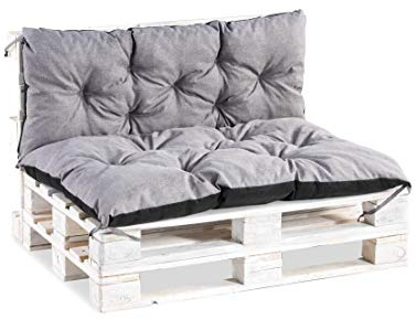 Mayaadi-Home Palettenauflage Palettenkissen Kissen Palettensofa Euro Paletten Polster MH-TMPA Grau