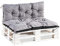 Mayaadi-Home Palettenauflage Palettenkissen Kissen Palettensofa Euro Paletten Polster MH-TMPA Grau