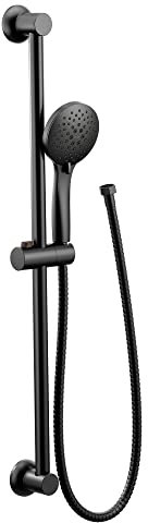 Moen 3558EP Pommeau de douche multifonction avec barre coulissante Tuyau inclus Noir mat