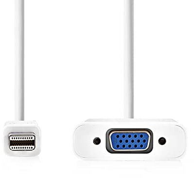 Nedis CCGP37850WT02 cavo di interfaccia e adattatore Mini DisplayPort VGA Bianco