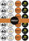 PRECUT 40th Birthday Edible Cupcake Toppers - Cheers Beer cake decorations, Wafer 40 Topper For Him, 24 x 1.5 Inch 4cm Discs