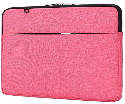 HotYou Laptop Tablet Sleeve Case Bag for 12 Inch Macbook/Surface/Ultrabook/Chromebook, with Accessory Bag,Pink,12 Inch
