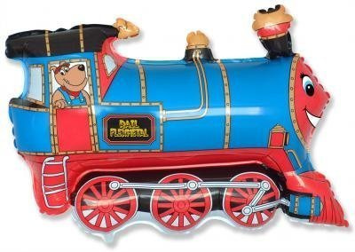Toyland® Ballon in Zugform, 66 cm, Blau