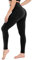 Campsnail Damen Leggings Sporthose mit Hohem Bund - Lang Yogahose Laufhose Fitnesshose Leggins Yoga Sport Leggings Tights für Damen zum Laufen, Radfahren, Fitness-Schwarz-42-48