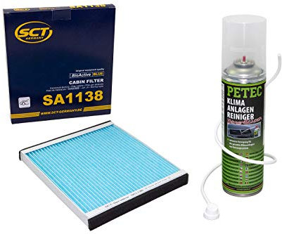 Innenraumfilter SA1138 + Klimaanlagen Reiniger PETEC