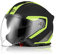 ORIGINE Motorradhelm Jethelm Roller Helm Scooter Helm Moped Mofa Helm mit Doppelvisier ECE Zertifizierung (Techy Fluo Yellow Black,XL)