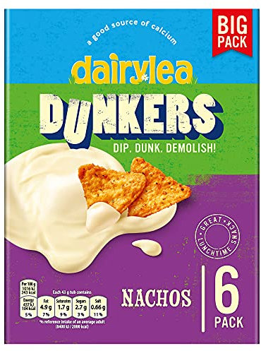 Dairylea Dunkers Nachos Cheese Snacks 6 Pack 258g