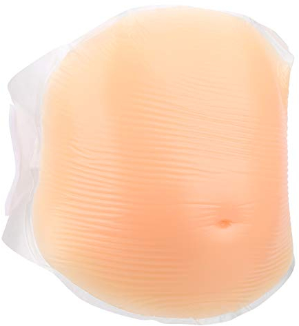 Faux Ventre De Femme Enceinte, Silicone Souple Respirant Réaliste Faux Ventre De Grossesse Haute élasticité Poids Léger Facile à Porter Ventre De Femme Enceinte en Silicone pour La(2-4 Mois)