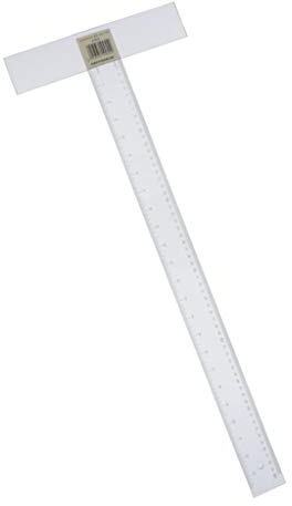 T-Square T-Lineal, Kunststoff, transparent, für Zeichenarbeiten, allgemeine Layouts, 60 cm