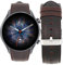 Blueshaweu Bracelet Compatible pour Amazfit GTR 3 Pro Cuir Véritable Bande de Montre Remplacement pour Amazfit Falcon/GTR 2 / GTR 3/GTR 4 (Café Crazy Horse)