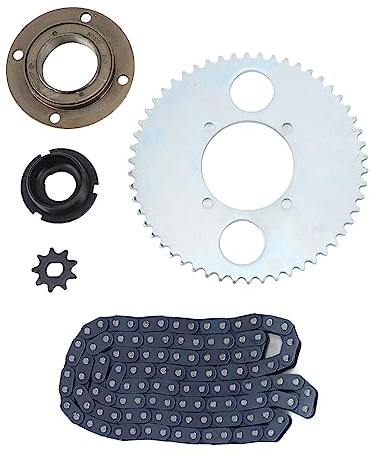 Alomejor Kettenrad-Set aus Stahl mit Zahnlosem Freilauf, 54 Z?hne, universelles Kettenblatt f¨¹r DIY-Fahrrad, Roller, Motorroller
