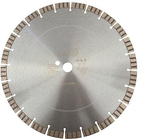 EDW Profi Diamant-Trennscheibe Beton 350 mm x 25,4 mm, Segmenthöhe 15 mm TURBO SUPERCUT, universelle Diamant Trennscheibe für Stahlbeton, Granit, Mauerwerk
