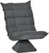 HOMCOM Bodenstuhl Bodensofa mit Verstellbarer Rückenlehne, Drehbarer Relaxsessel, Bodensitzkissen für Wohnzimmer, Büro, Mikrofasertuch, Grau, 62 x 70 x 95 cm